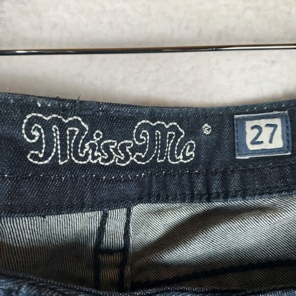 Miss Me JP7220G Women’s Jeans 27x30 Dark Wash Sequin Embellished Super Skinny - Picture 8 of 15